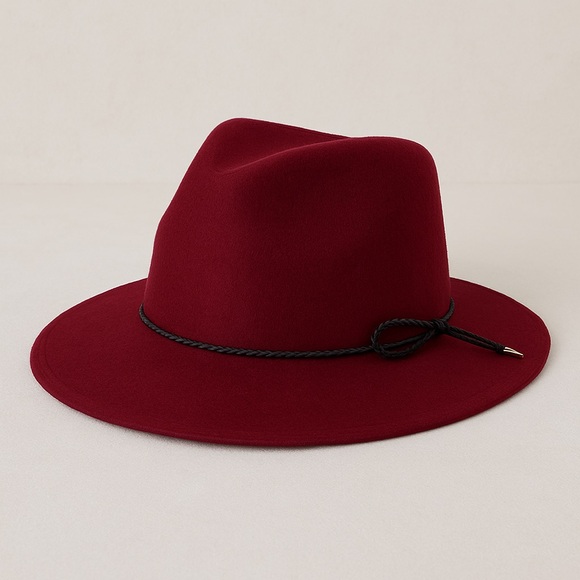 Summer & Rose Deep wine burgandy Women's Hat - Picture 3 of 5